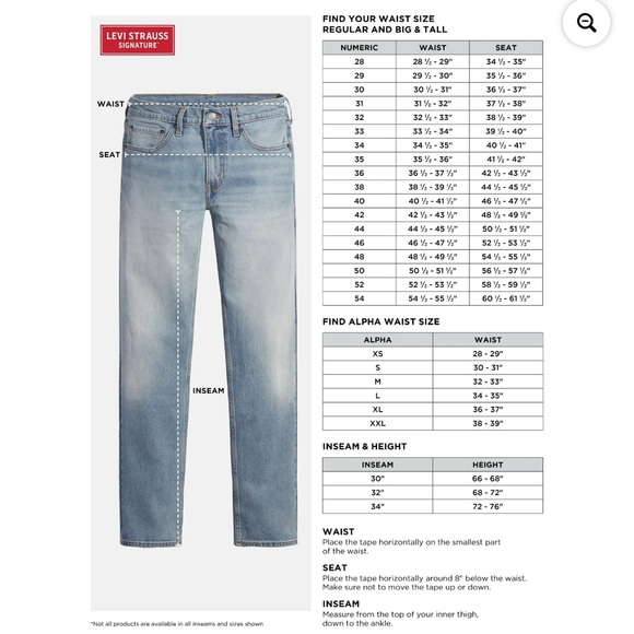 Levi Strauss Signature Men's and Big and Tall Relaxed Fit Jeans Mens sz 38x32 - Picture 6 of 13